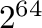 $2^{64}$% WIDTH=42 HEIGHT=28 