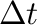 $\Delta t$% WIDTH=37 HEIGHT=25 