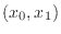 $(x_0,x_1)$